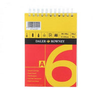 DALER ROWNEY D&R Red & Yellow bloc de schițe A6 150 g 25file lipit