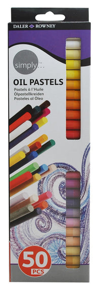 Pasteluri uleioase DALER ROWNEY Simply – set 50 buc