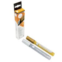 DALER ROWNEY Simply set markere acrilice auriu și argintiu 2 buc