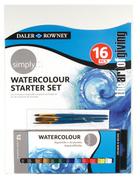 DALER ROWNEY Simply set culori acuarelă 12 buc cu accesorii