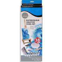 DALER ROWNEY Simply set culori acuarelă cu accesorii – 38 buc