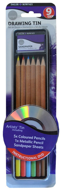 DALER ROWNEY D&R Simply set pentru schițe cu accesorii 9 buc