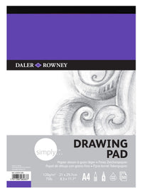 Bloc de schițe DALER ROWNEY Simply A4 120 g 50 file cu cotor lipit