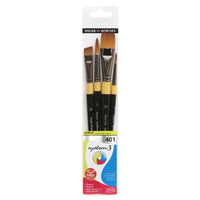 DALER ROWNEY System3 set pensule pentru acrilic SH 401 4 buc