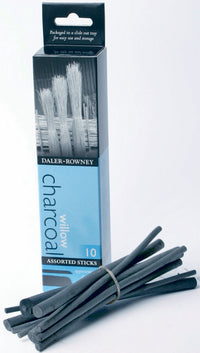 Cărbune de desen DALER ROWNEY mărimi asortate 2-10 mm - 10 buc