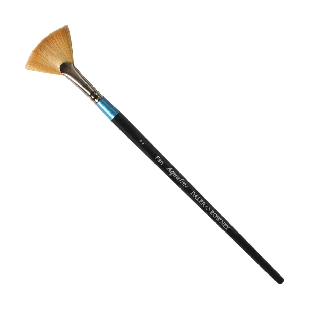 DALER ROWNEY Aquafine pensulă evantai pentru acuarelă sintetică cu mâner scurt