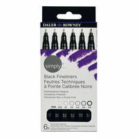 DALER ROWNEY D&R Simply set linere 0,05 până la 0,8 mm