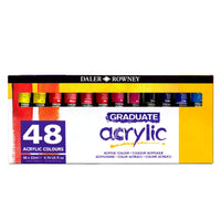 DALER ROWNEY Graduate set culori acrilice 48 x 22 ml
