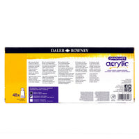 DALER ROWNEY Graduate set culori acrilice 48 x 22 ml
