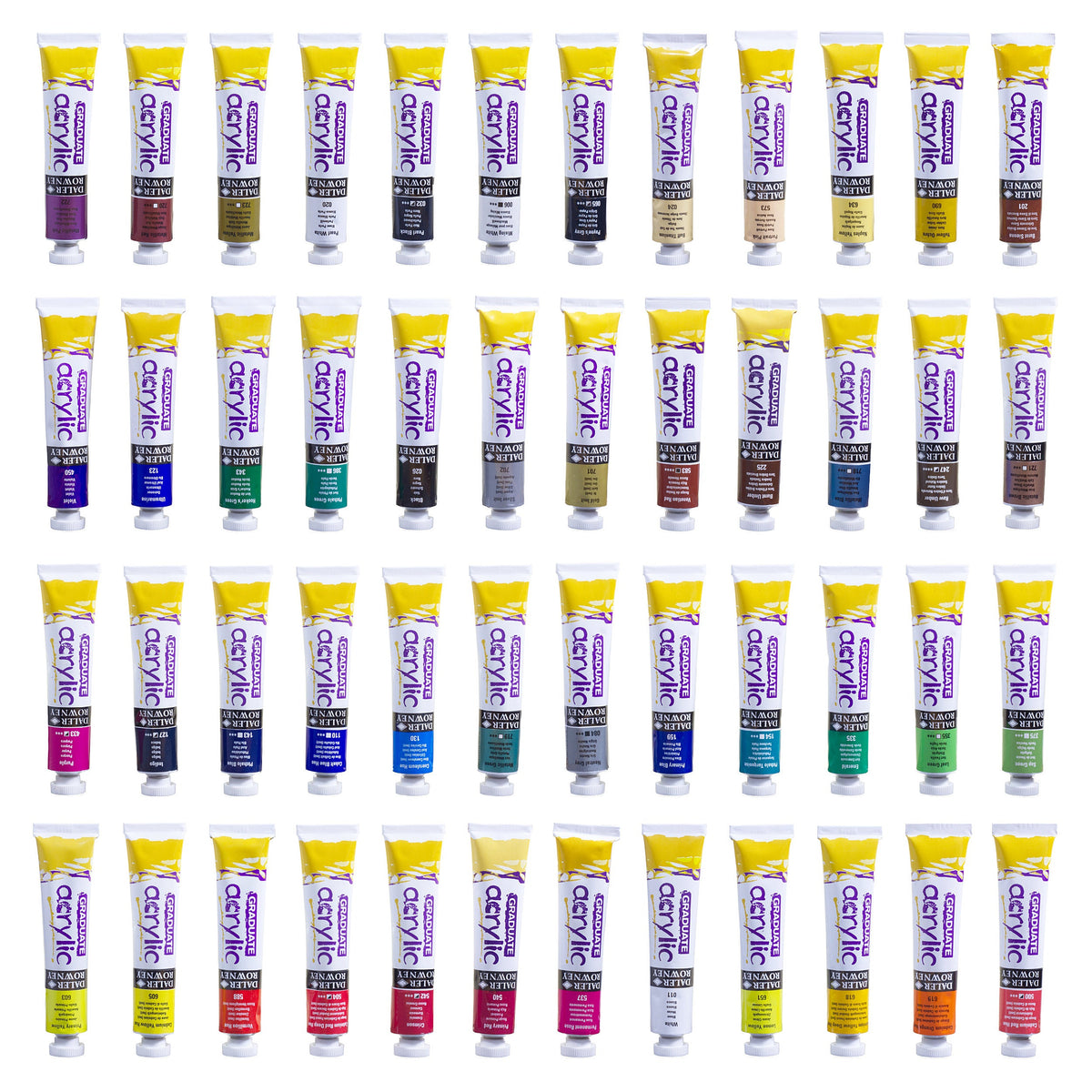 DALER ROWNEY Graduate set culori acrilice 48 x 22 ml