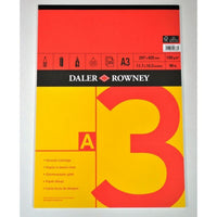 DALER ROWNEY Red & Yellow bloc de schițe A3 150 g 25F lipit