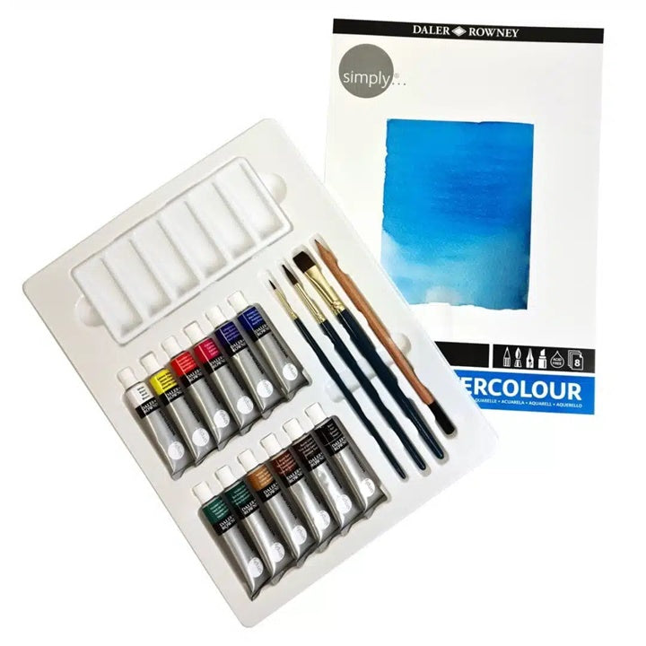 daler rowney set acuarela cu accesorii 25 buc ro dlr134500410