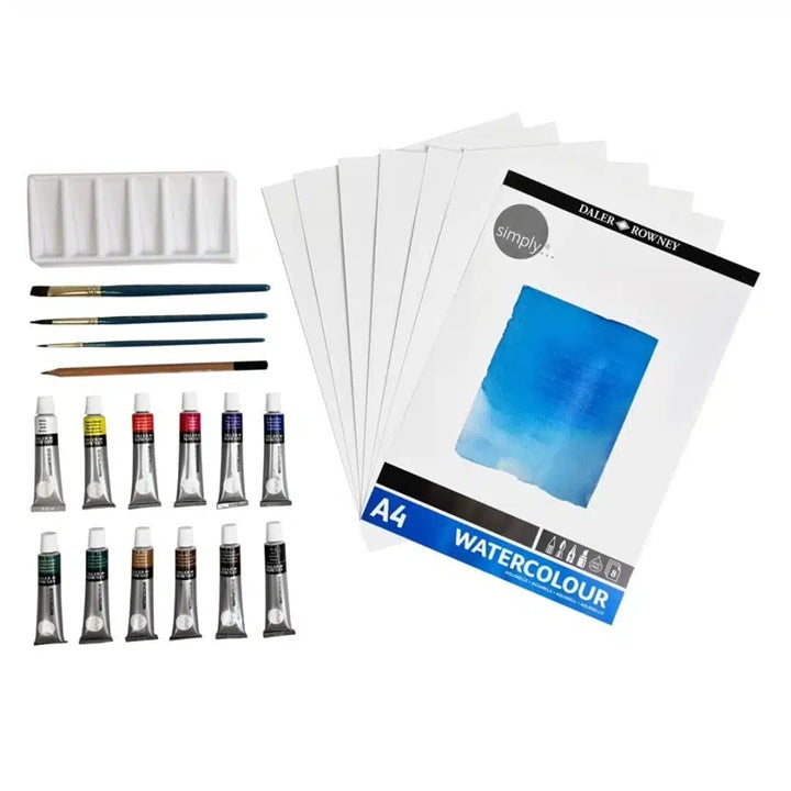 daler rowney set acuarela cu accesorii 25 buc ro dlr134500410