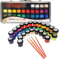 DALER ROWNEY Simply set culori acrilice 40 buc în servietă metalică