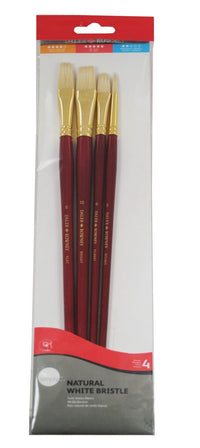 DALER ROWNEY Simply set pensule pentru ulei din păr de porc, 4 buc, mărimea 2