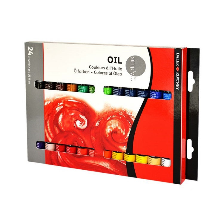 daler rowney simply set ulei 24 x 12ml ro dlr118500124