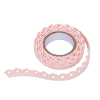 dantela autoadeziva din bumbac 1 8 m pink ro dpcdpta 020