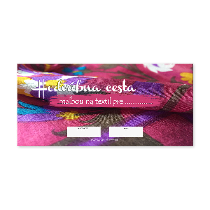 Gift Voucher - pictura pe tesetura de matase – 200 RON