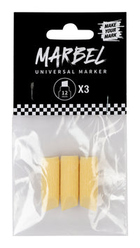 DARWI Marbel vârfuri de rezervă 12 mm – 3 buc
