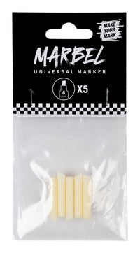 Vârfuri de rezervă pentru markere DARWI Marbel 6 mm – 5 buc