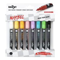 DARWI Marbel set markere acrilice 2 mm Light