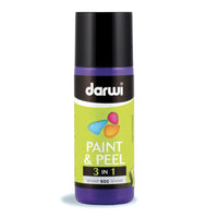 Vopsea detașabilă pentru sticlă DARWI Paint & Peel 3v1 80 ml – violet