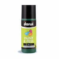 Vopsea detașabilă pentru sticlă DARWI Paint & Peel 3v1 80 ml – verde mușchi