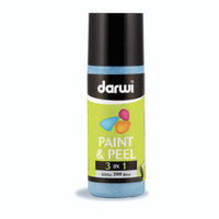 Vopsea detașabilă pentru sticlă DARWI Paint & Peel 3v1 80 ml – albastru cu sclipici