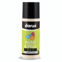 Vopsea detașabilă pentru sticlă DARWI Paint & Peel 3v1 80 ml – fildeș