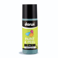 Vopsea detașabilă pentru sticlă DARWI Paint & Peel 3v1 80 ml – verde cu sclipici
