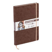 Caiet de schițe DARWI Brown A4 140 g/m² 80 file