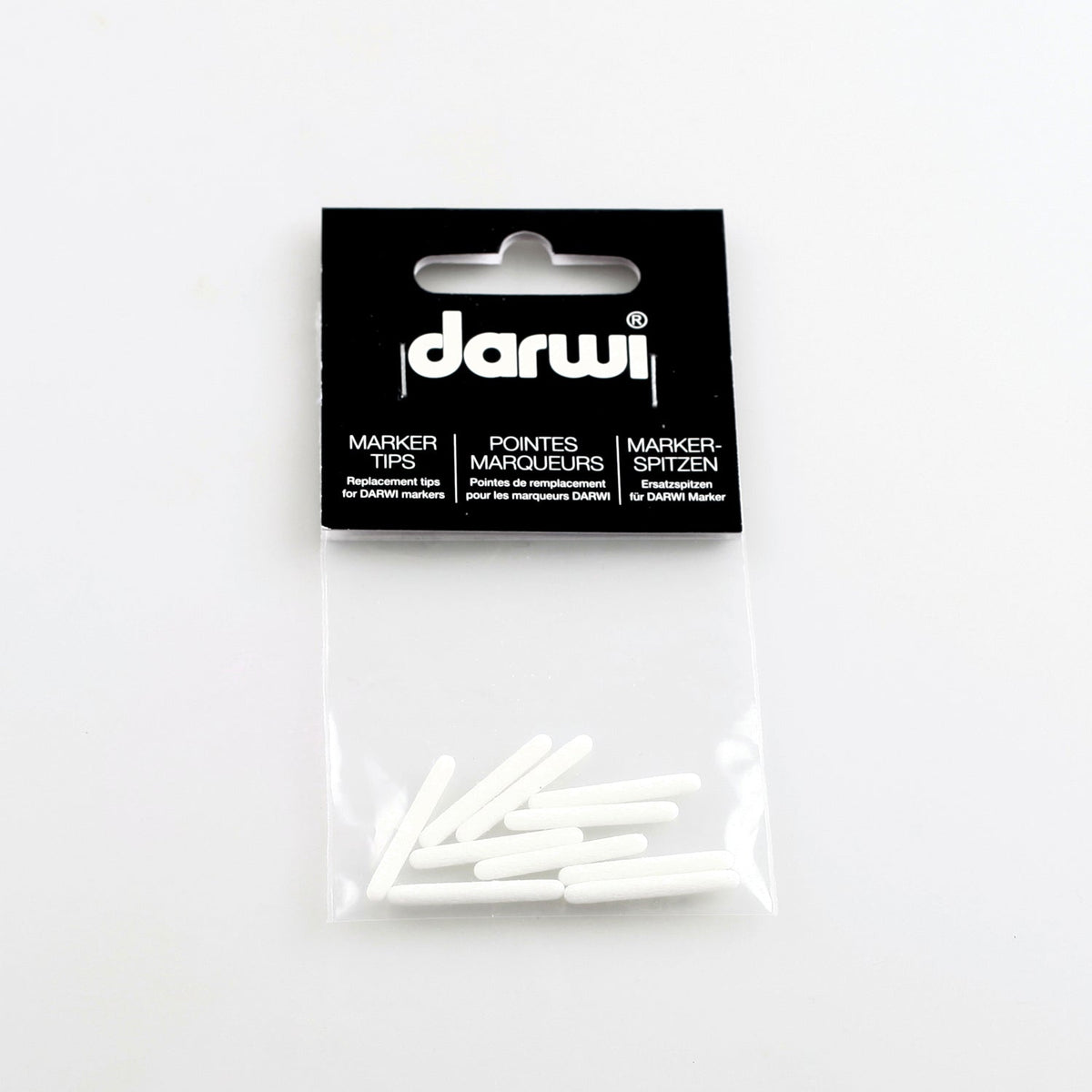 DARWI Tex Glitter vârfuri de rezervă pentru textile 2 mm – 10 buc