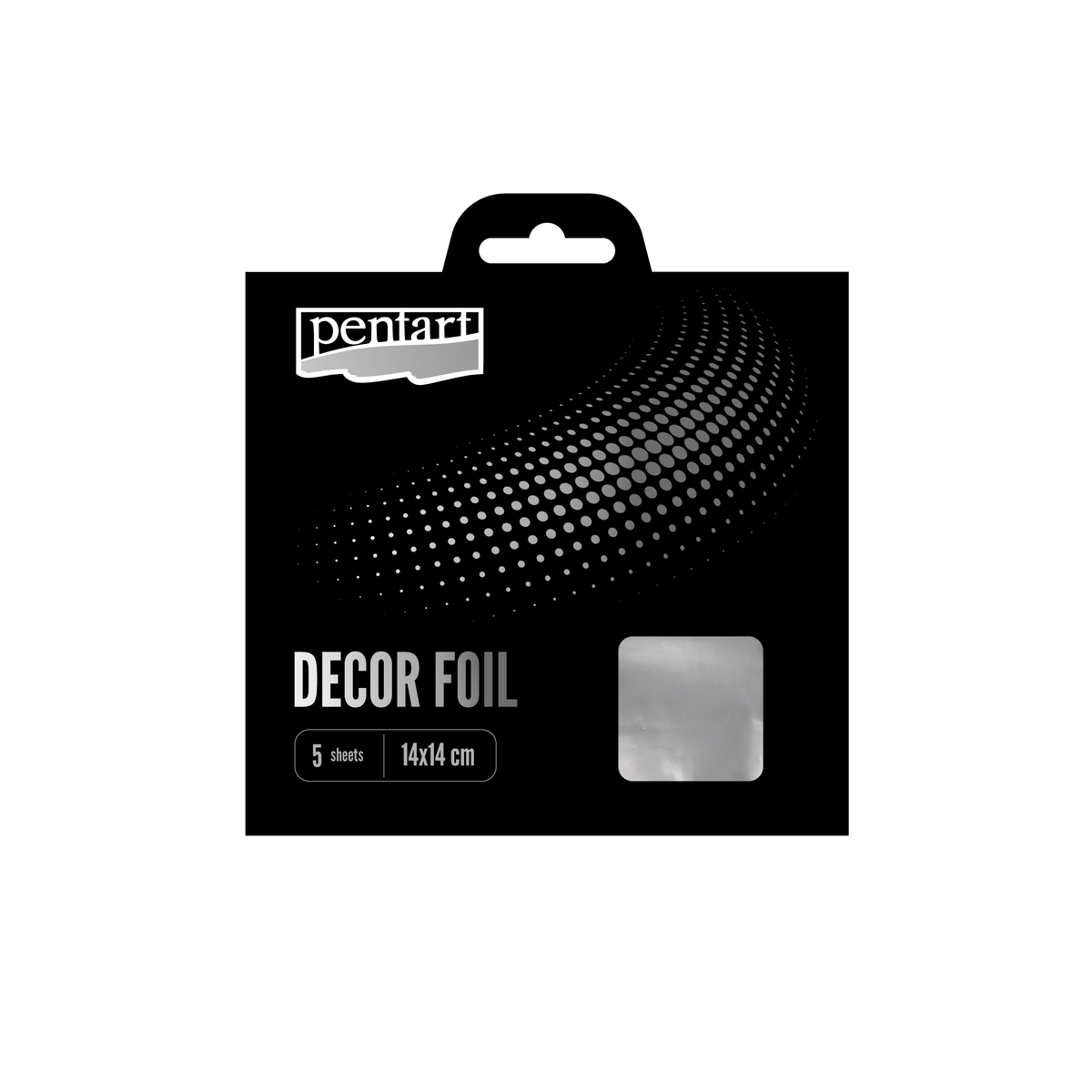 Decor foils metallic 14 x – argintiu cm