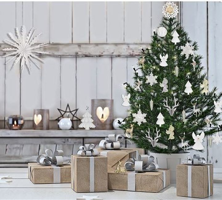 decorațiune din hartie pom de craciun 24 cm