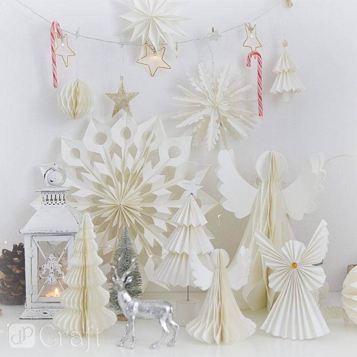 decorațiune din hartie pom de craciun 24 cm