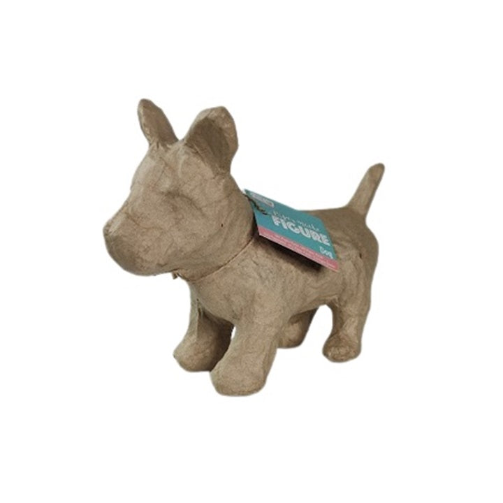 decorațiune din pasta de hartie caine 14 cm