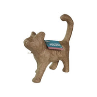 decorațiune din pasta de hartie pisica 14 cm