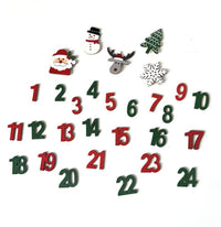 decorațiuni din lemn calendar de advent