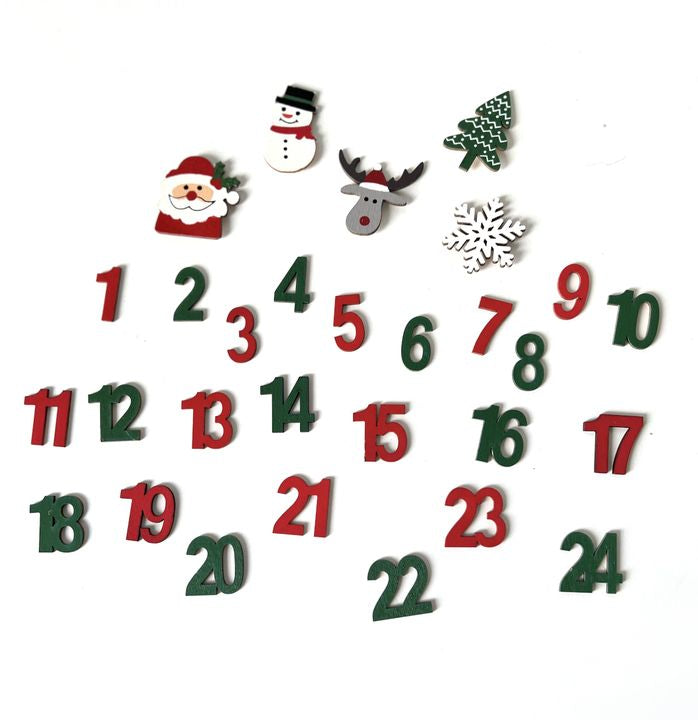 decorațiuni din lemn calendar de advent
