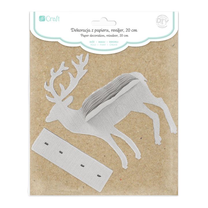 Decorațiune din hârtie ren 20 cm