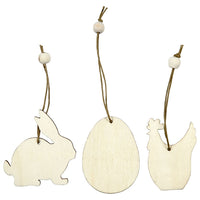 decoratiuni de lemn iepure ou gaina 9 bucati ro cch56732