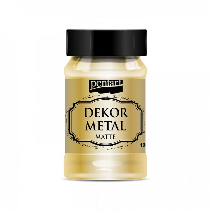 Culoare decorativa Pentart 100 ml metalic mat