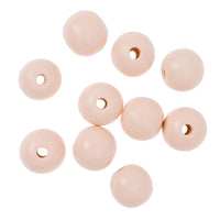 Mărgele din lemn 2,5 cm - pachet de 10 | Diverse culori