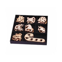 Decupaje din lemn - set 24 buc – crăciun