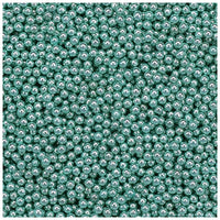 Mărgele mici de sticlă Pentart 40 g – mat verde