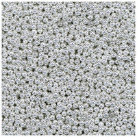 Mărgele mici de sticlă Pentart 40 g – argintie