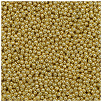 Mărgele mici de sticlă Pentart 40 g – aurie