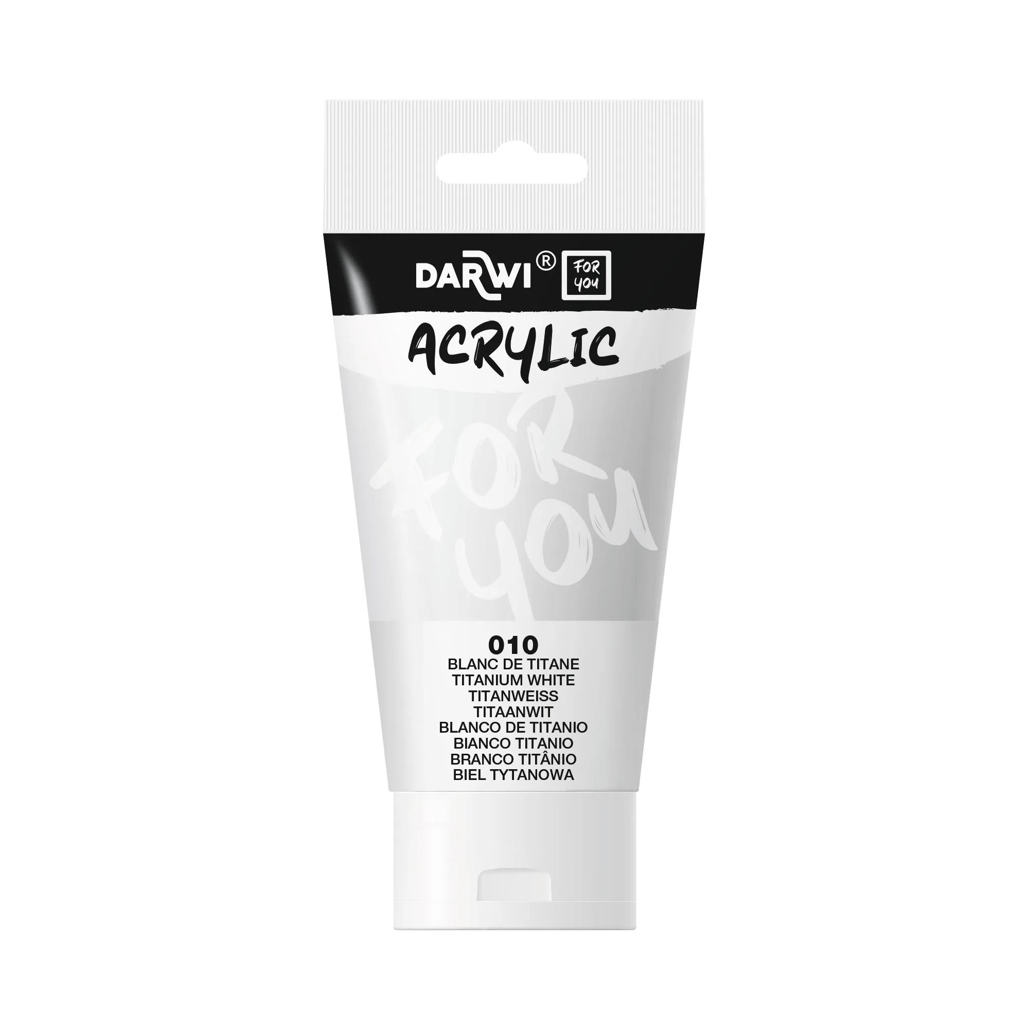 Vopsea acrilică DARWI Acryl 75 ml – Alb