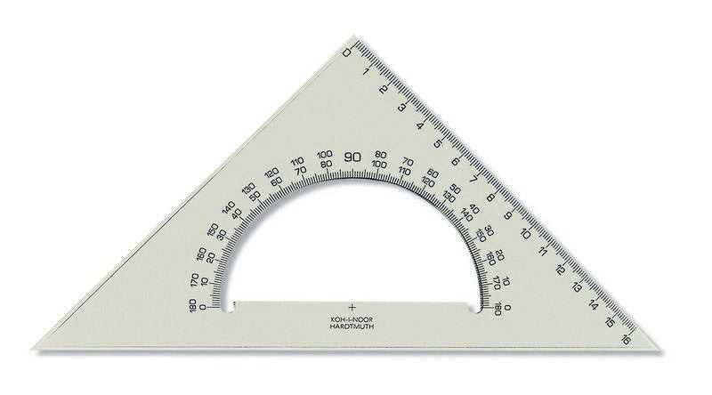 echer triunghi 45 177 cu protractor kko ro khn074564000000