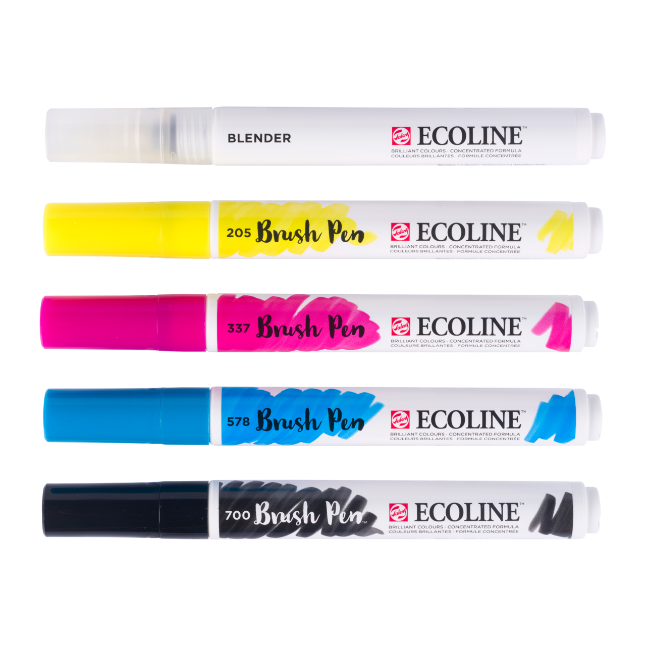 ROYAL TALENS Ecoline set carioci tip pensulă acuarelă PRIMARY 5 culori